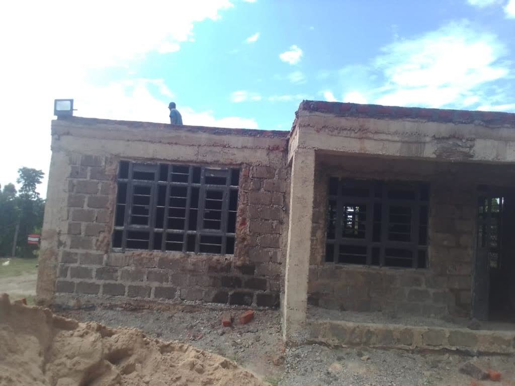 Project 1 exterior during construction